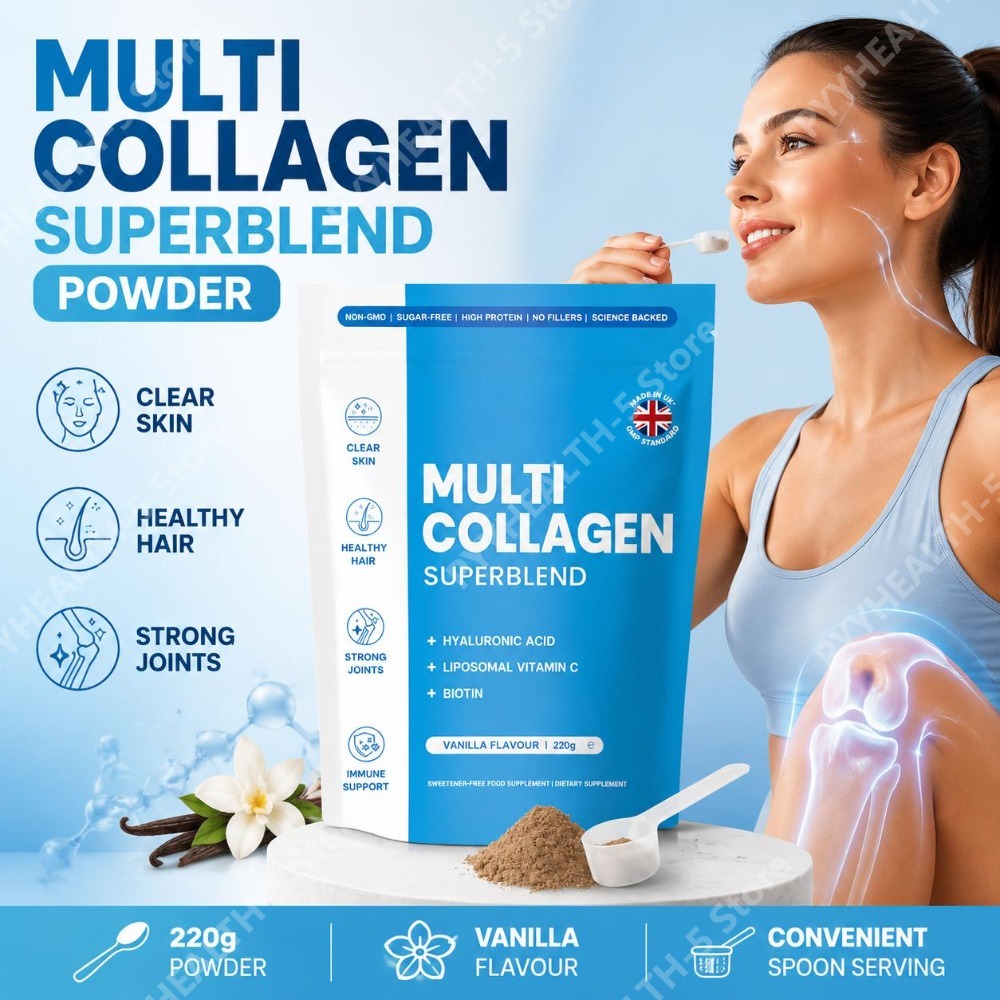 Vitamin C Powder - Bubuk Multi Kolagen Superblend dengan Asam