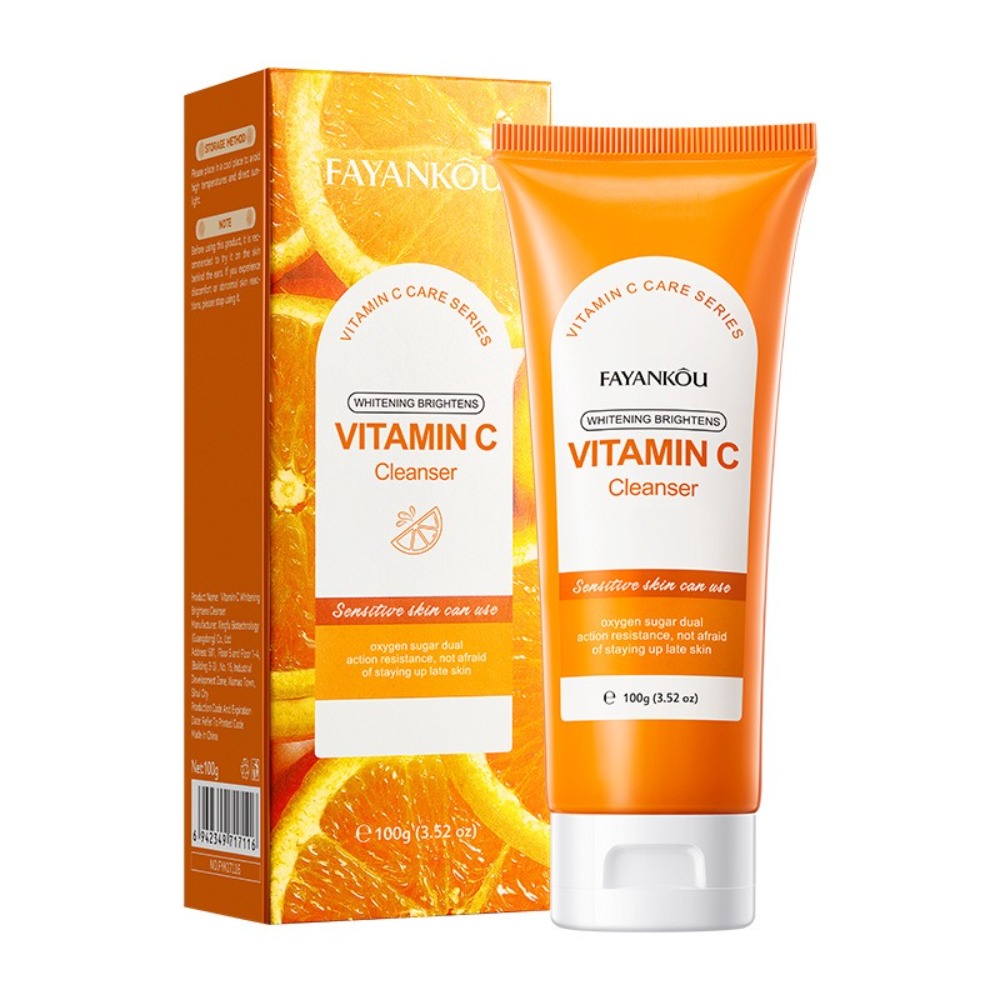 Vitamin C Powder - Pembersih Wajah Pemutih Vitamin C, Susu