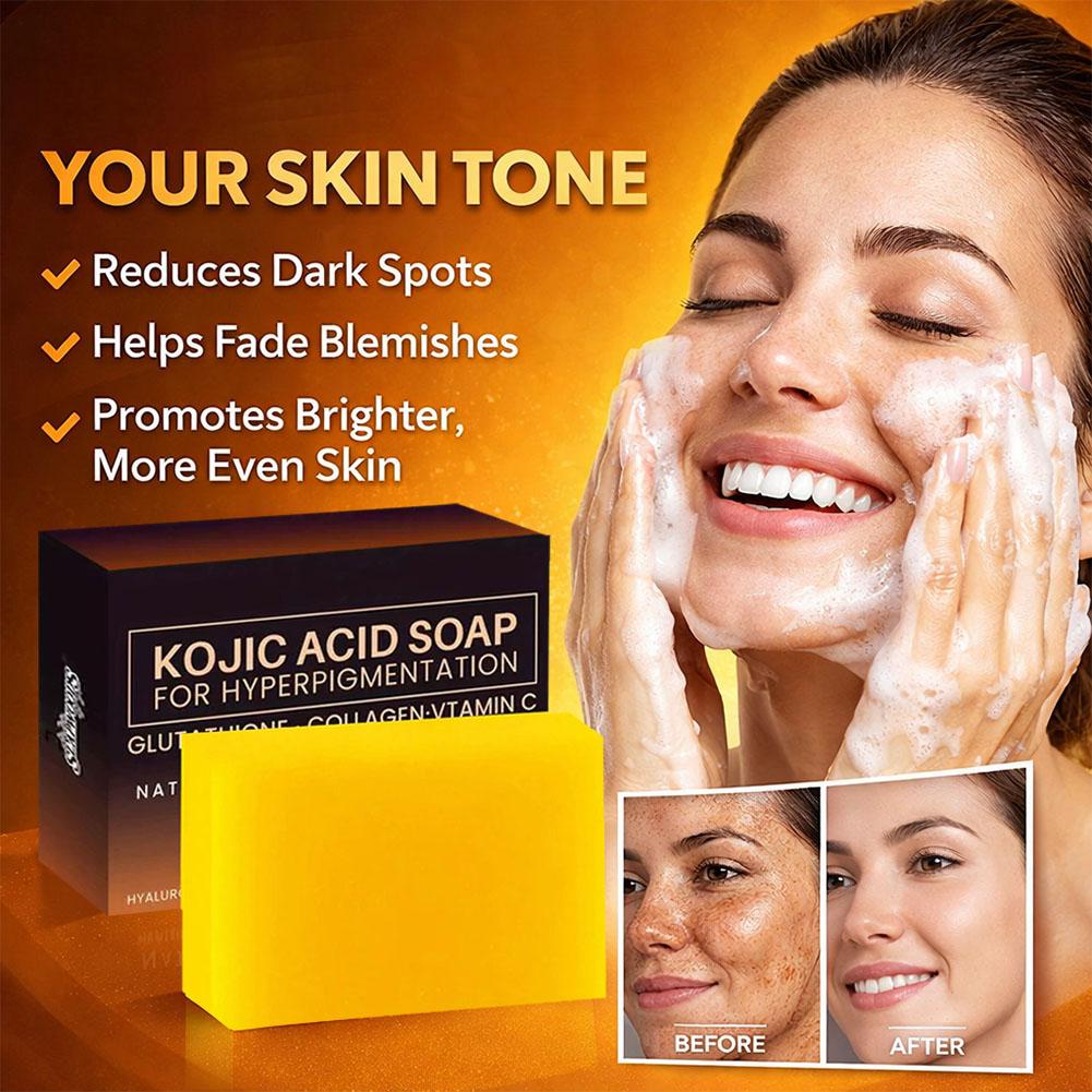 Kojic Acid Soap - Sabun Asam Kojic 3.53oz, Sabun Buatan