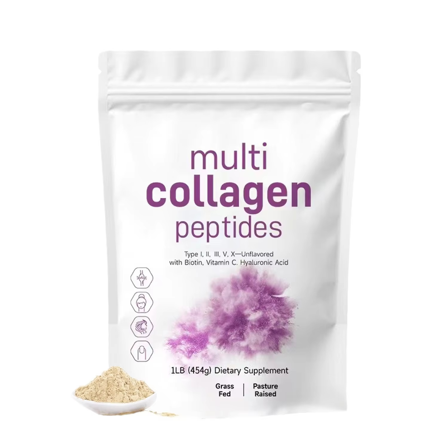 Vitamin C Powder - 454G Multi Kolagen Peptida Bubuk -