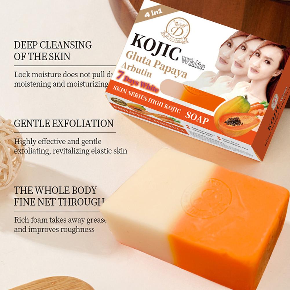 Sabun Minyak Esensial Pepaya K - Kojic Acid Soap ulasan dan harga