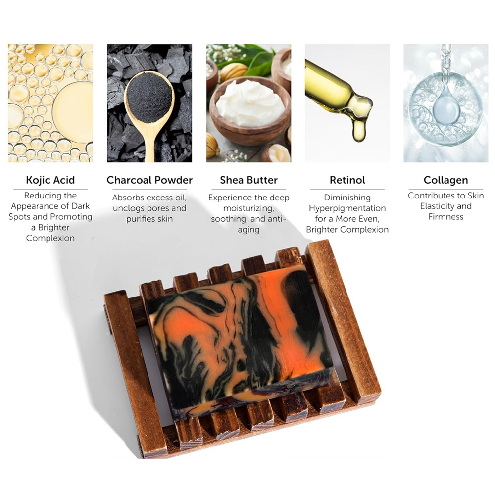 1/2/4/6 Buah Sabun Arang Bambu - Kojic Acid Soap ulasan dan harga
