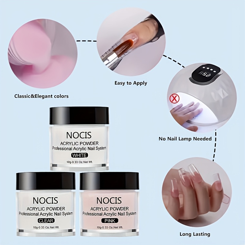 NOCIS Acrylic Nail Kit-Bubuk A - Vitamin C Powder ulasan dan harga