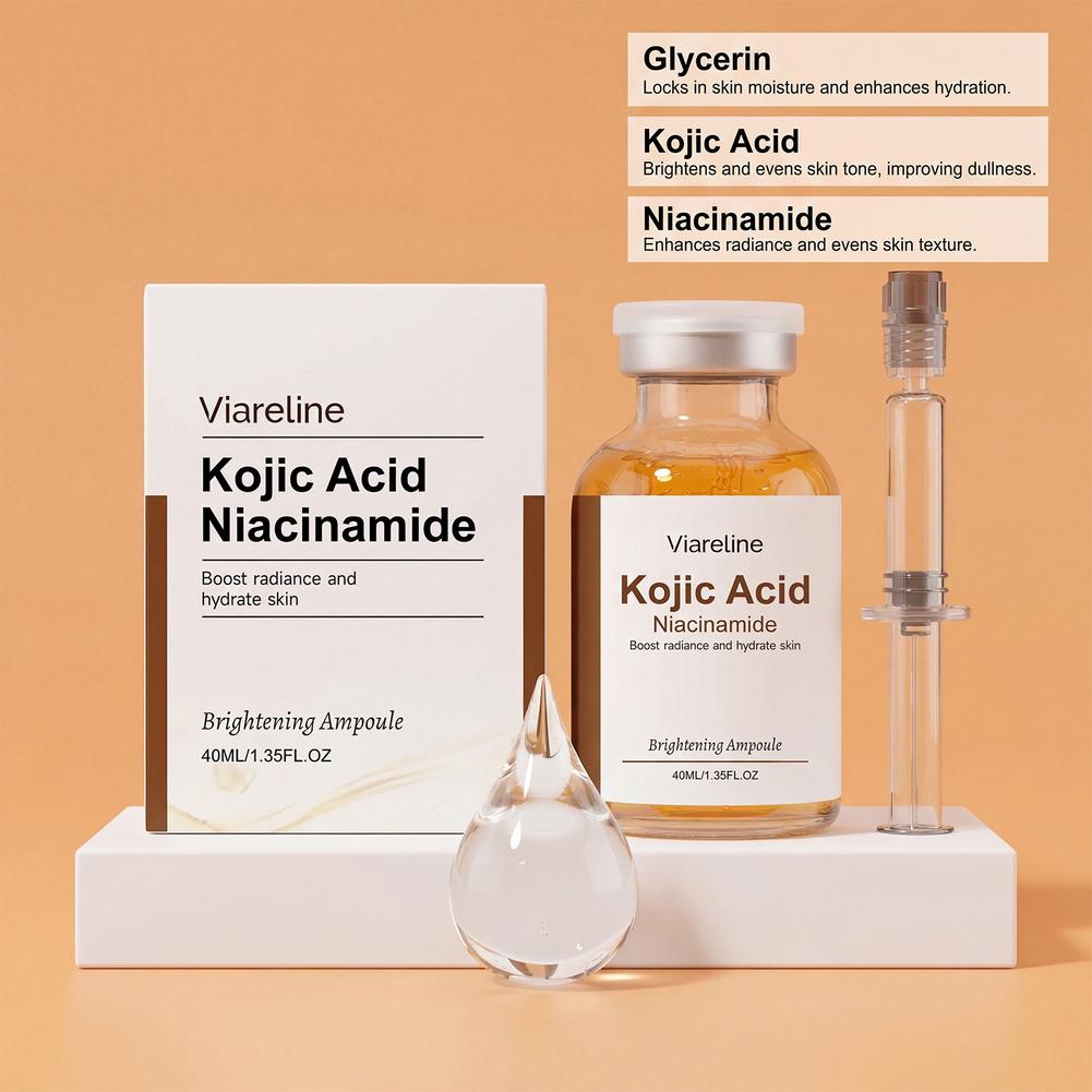 Ampul Esens Wajah Asam Kojic N - Niacinamide Brightening Serum ulasan dan harga