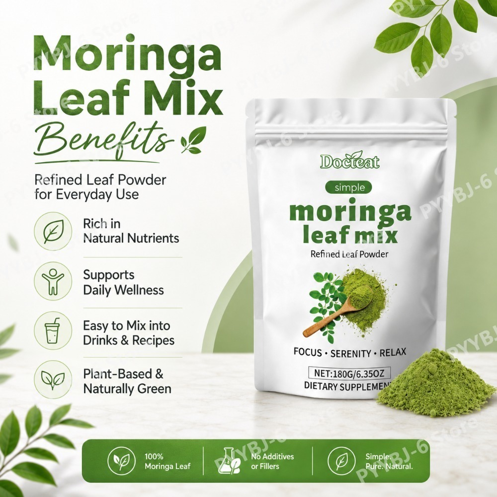 Bubuk Daun Moringa Docteat, Di - Vitamin C Powder ulasan dan harga